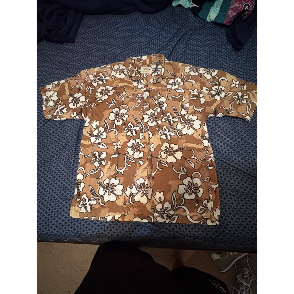 PJ Mark Hawaiian Button Up Shirt Mens XL Short Sleeve